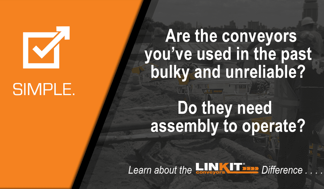 SIMPLE.  Learn About the LINKIT Portable Conveyor Difference