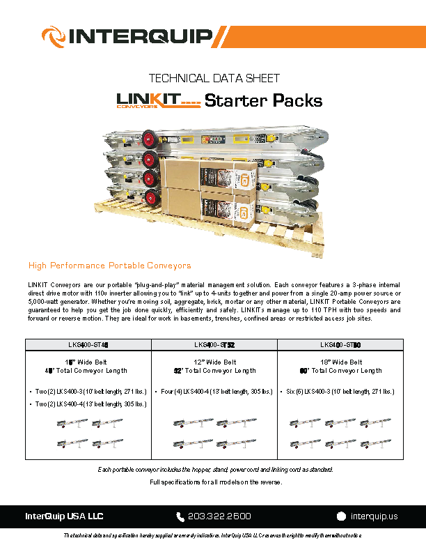 LINKIT Starter Pack Spec Sheet